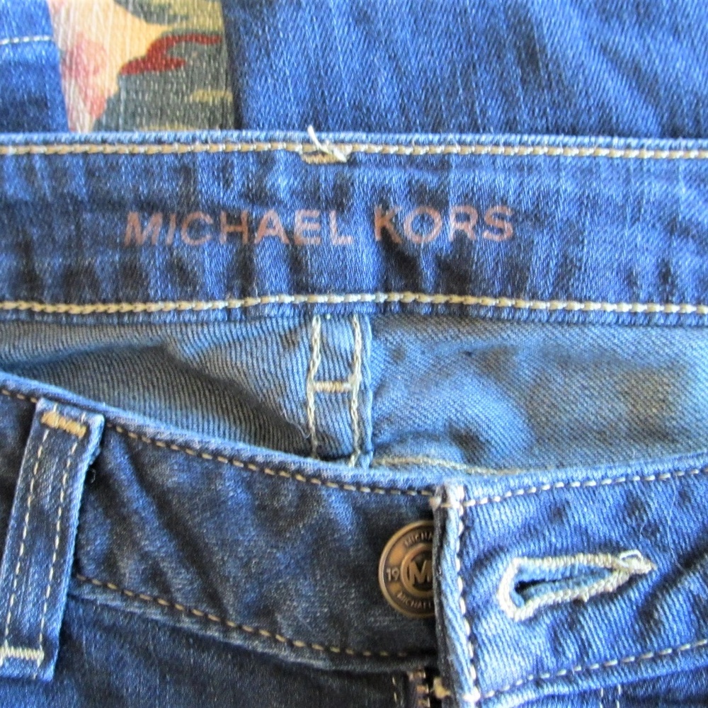 Michael Kors Medium Dark Wash Skinny Jeans 2 - Picture 3 of 3